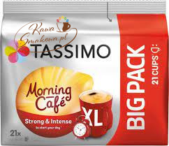 Kapsułki Tassimo Jacobs Morning Cafe Strong & Intense 21 kapsułek